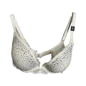 Victoria's Secret Womens 32DD Push-Up Bra White Lace Gems Padded NWT
